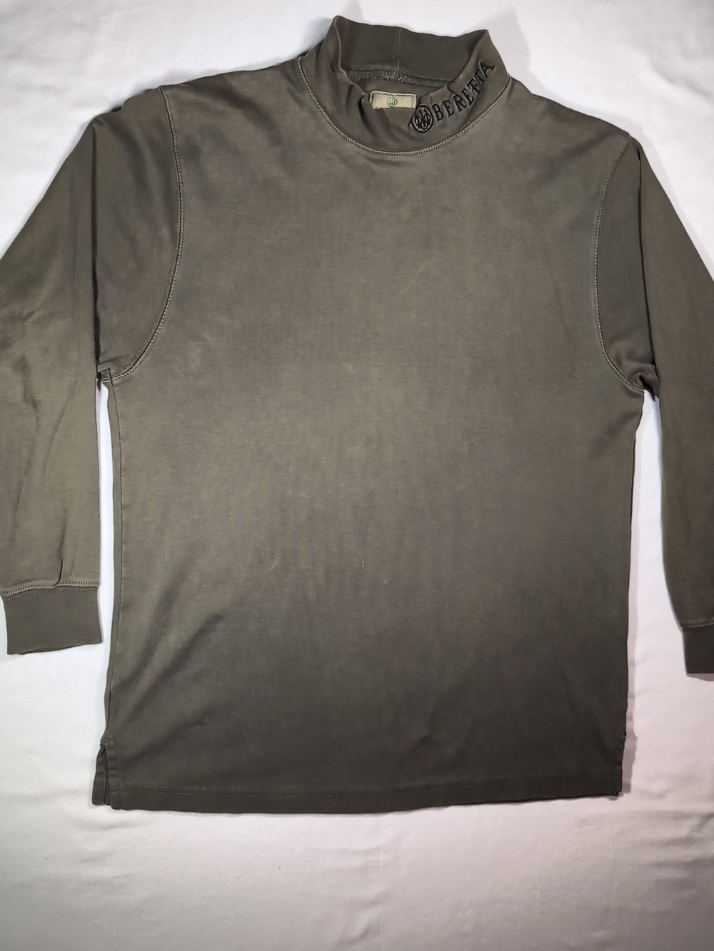 Olive Green Long Sleeve Beretta Mock Neck Shirt